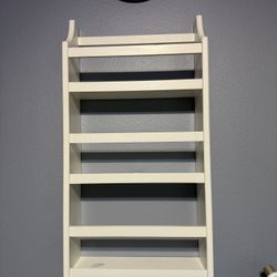White Pottery Barn Book Shelf
