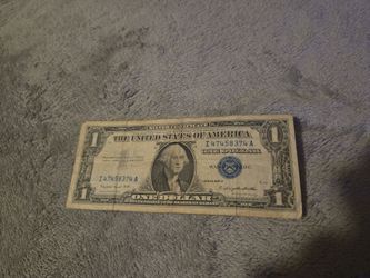 1957-A $1 Silver Certificate One Dollar Bill