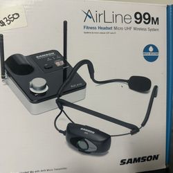  Samson AirLine 99m Wireless Fitness Headset Mic — Brand New (No Belt Pack) $350 OBO