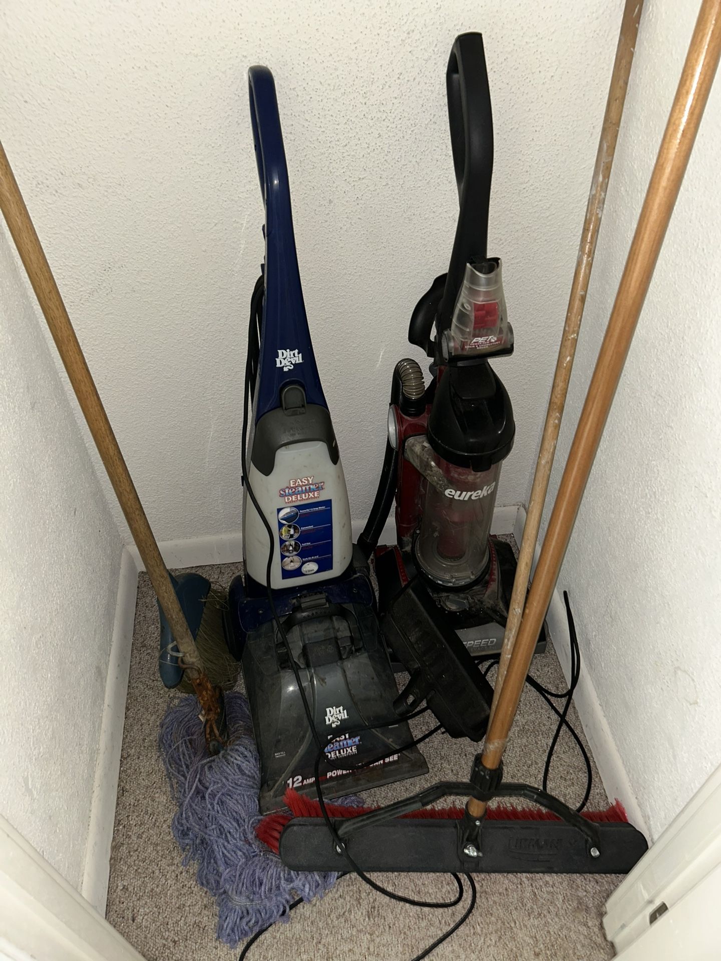 Brooms, Mops, Vascuums