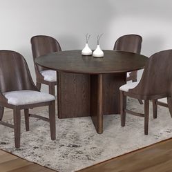 Round Dining Table Set ( 4- Chairs, & Table)