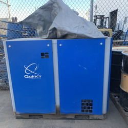 Quincy Screw Air Compressor ,Dryer And Huge Holding Reservoir 