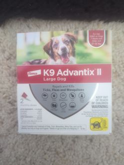 "K9 Advantix II Large Dog Flea & Tick 2 Dose NEW"