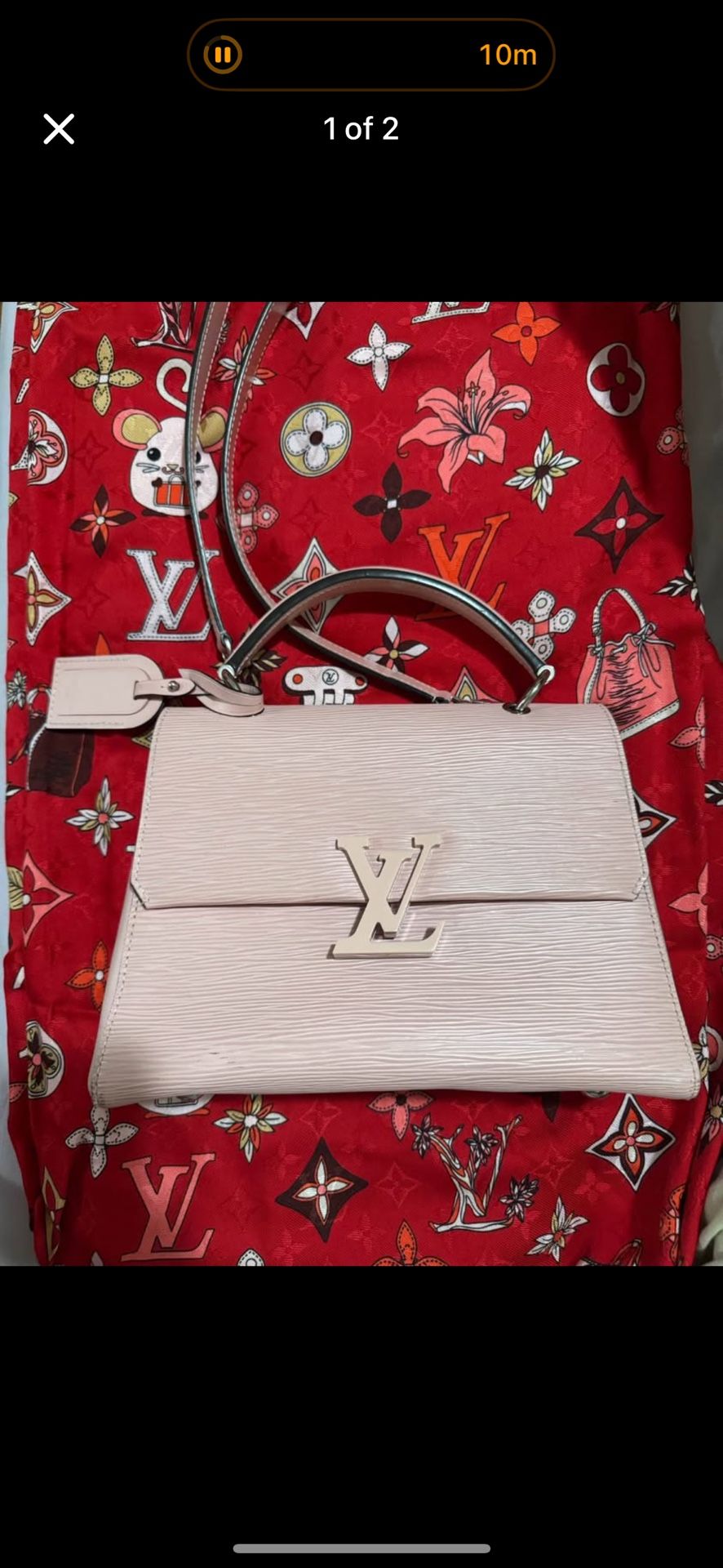 Louis Vuitton Grenelle Top Handle Bag – Rose Ballerine Epi Leather