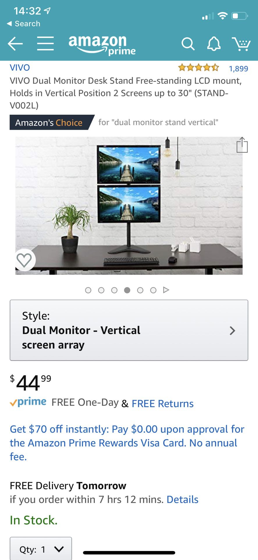 Vivo Dual Monitor Stand