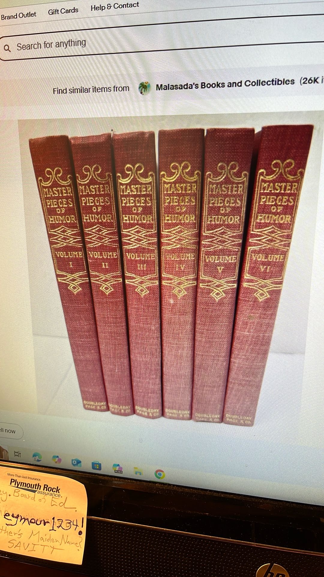 ALL VI VOLUMES of Master Pieces of Humor