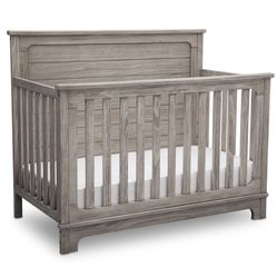 Simmons Kids' Slumbertime Monterey 4-in-1 Convertible Crib with mattress