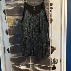 Silver Fringe Dress