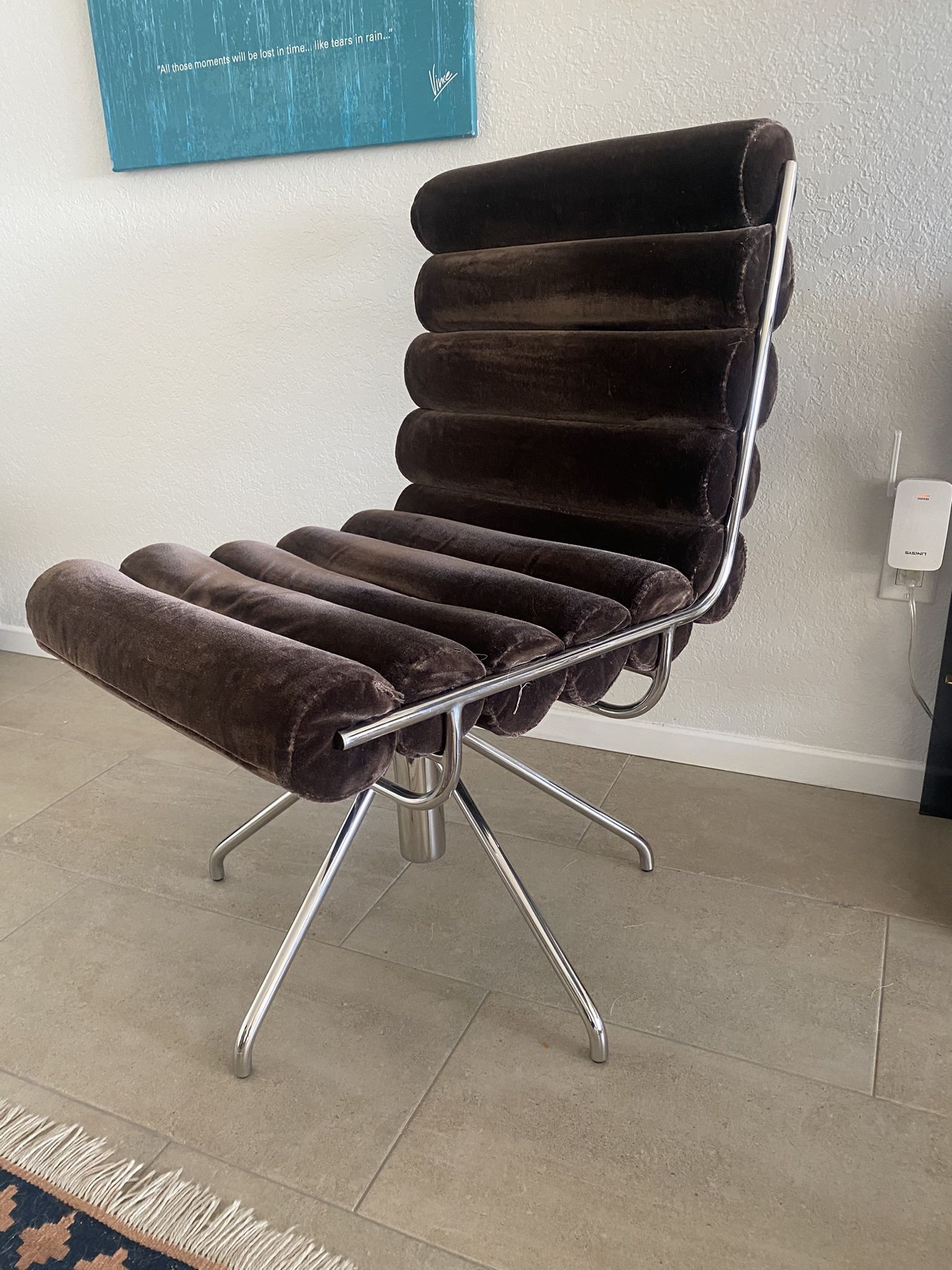 Modern Desk Chair - CB2. Brown.