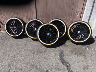 5 20” sapphire rims an vogue tires