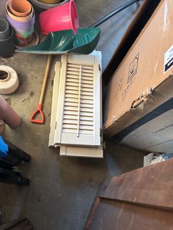 4  old interior shutters
