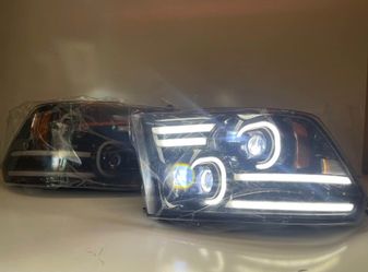 2009-2018 DODGE RAM SEQUENTIAL SWITCHBACK LED DRL HEADLIGHT PAIR