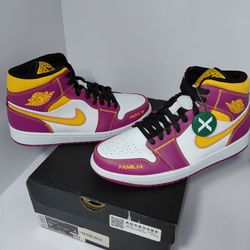 Nike Jordan 1 Mid. Day Of The Dead "Para Mi Familia". Mens Size 9.5 Brand New. With Box.