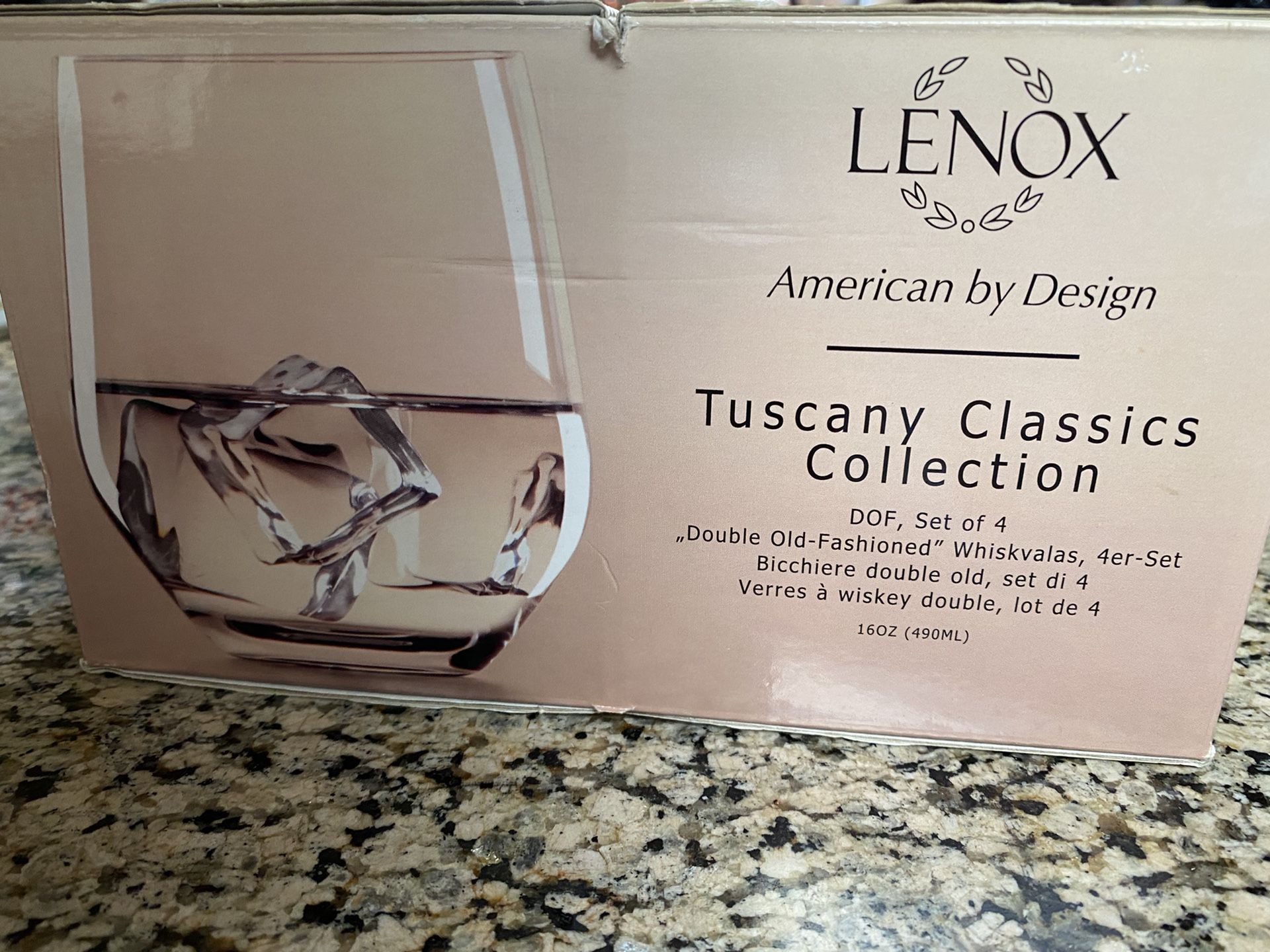 New in box Lennox glasses