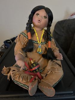Native American Porcelain Doll