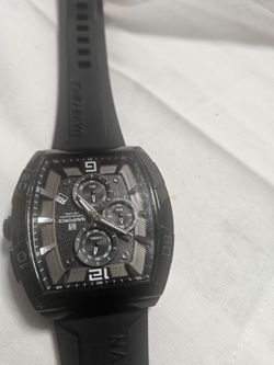 Naviforce Chronograph Watch Black Rubber Strap