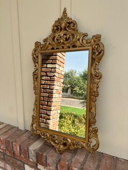 Ornate Gold Rococo Wall Mirror