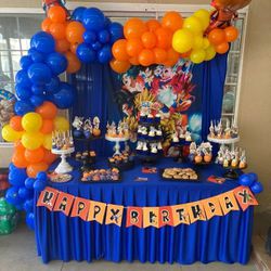 Dragon Ball Z  Candy Table Set Up 