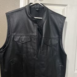 Street & Steel Leather Vest 
