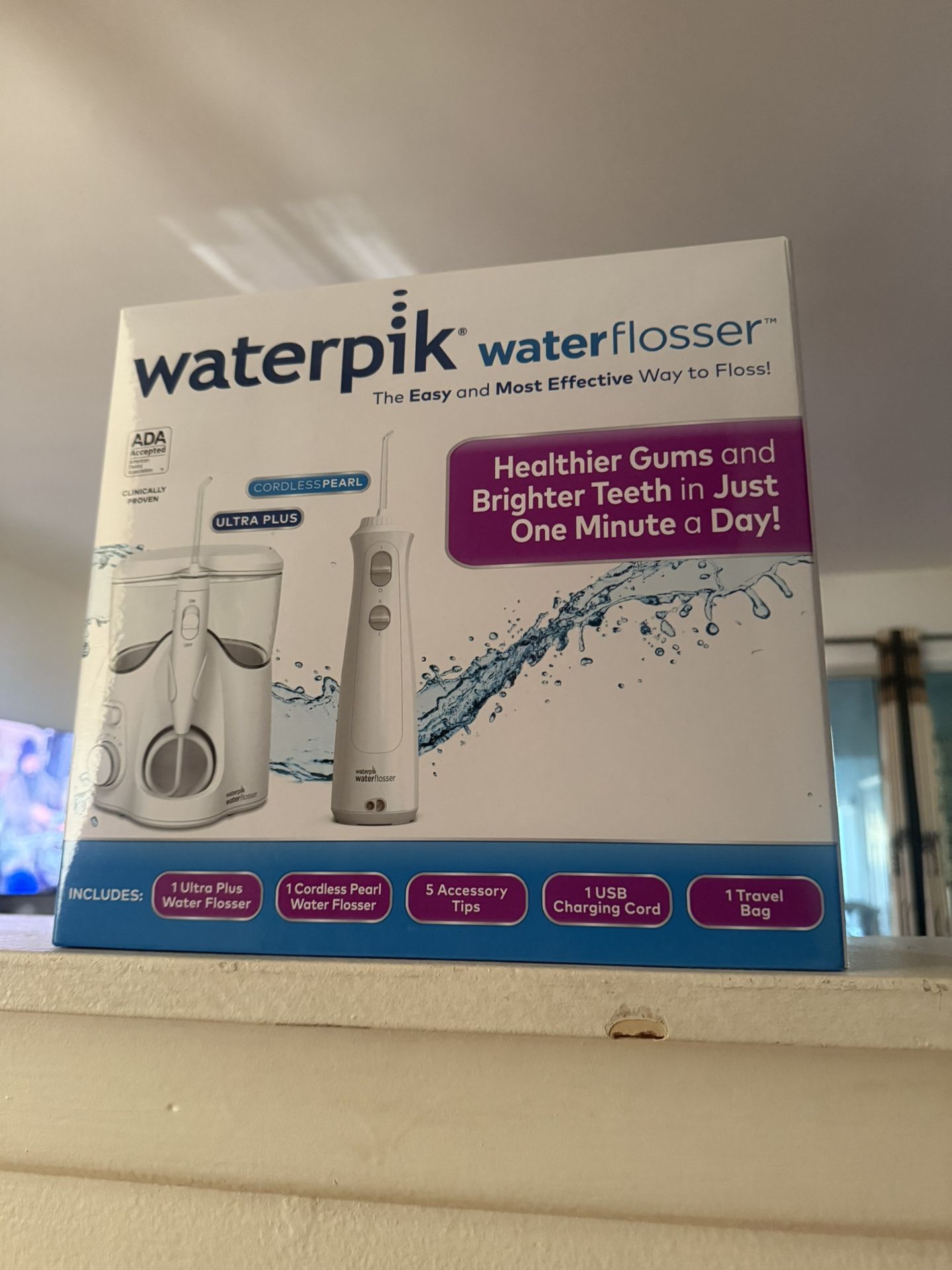 Waterpik Waterflosser Ultra Plus + Cordless Pearl