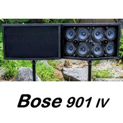 Bose 901 Series IV Speakers, no EQ (new foam)