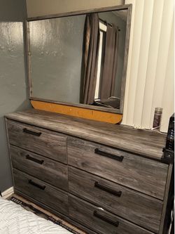 Dresser with mirror