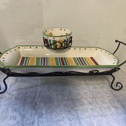 Home Interiors serving dish set