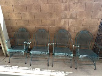 Classic Metal Patio Chairs 120per chair