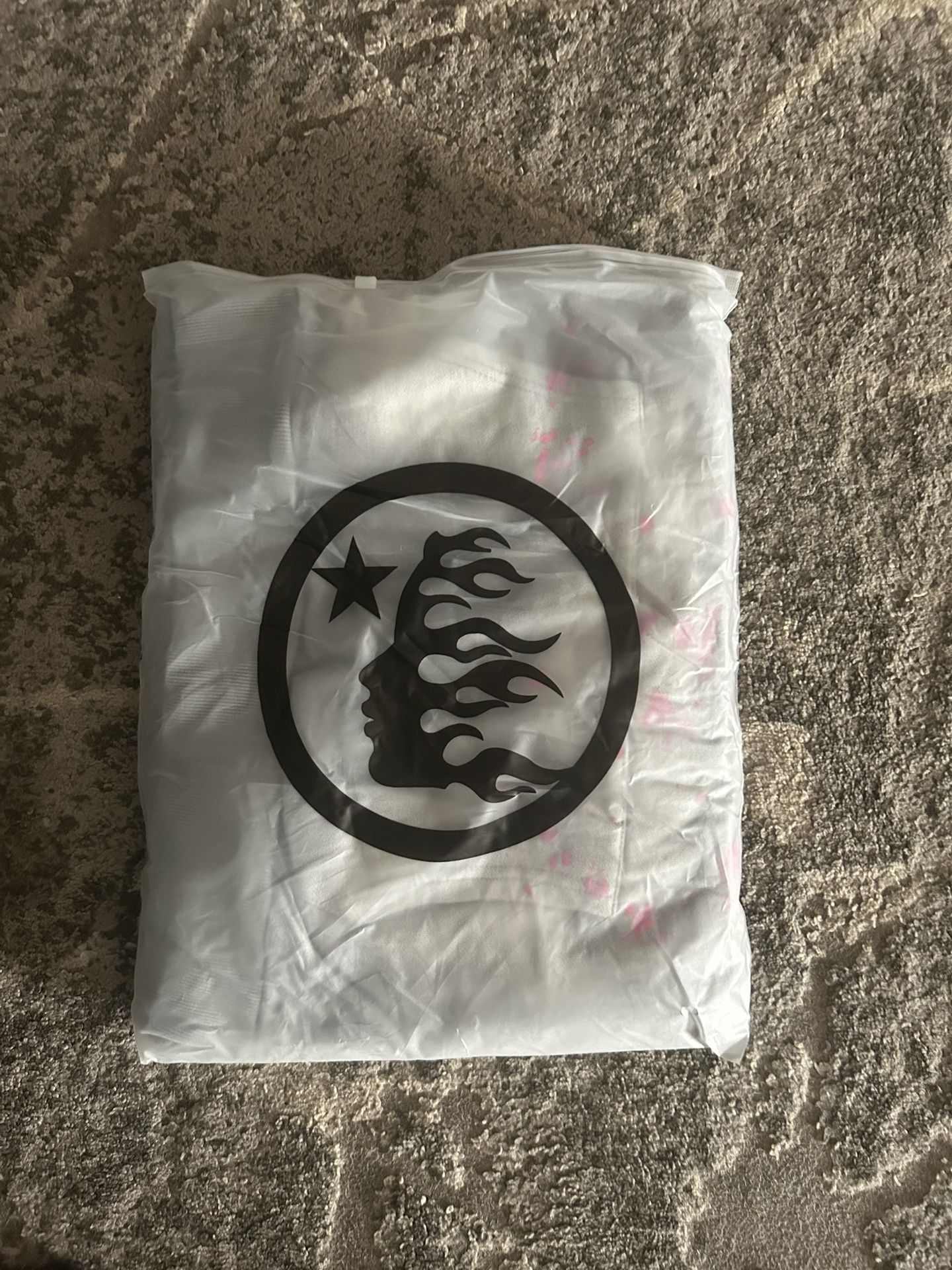 Hellstar Future Flame Grey And Pink Hoodie 