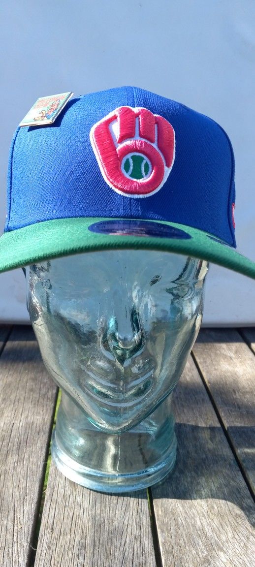 Milwaukee Brewers, Big League Chew Snapback Baseball Hat, New