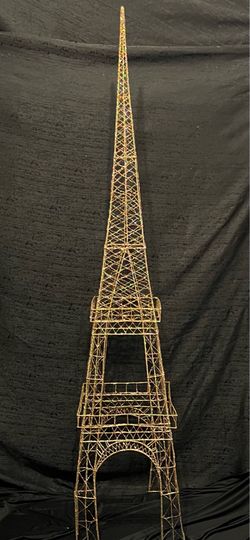 7’ Glittered Eiffel Tower Display – Paris Theme – Event Décor