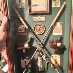 Golf And Fly Fishing’ Shadow Box