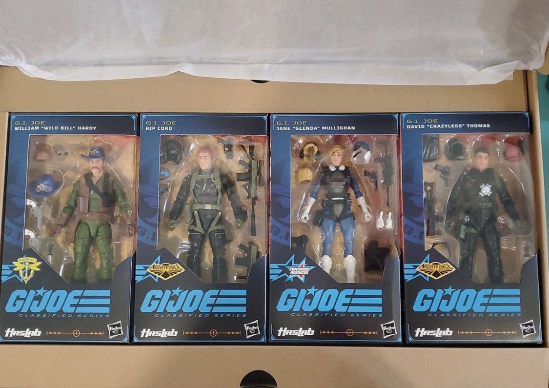 GI JOE Haslab Dragonfly (4 Figure Set) No Helicopter