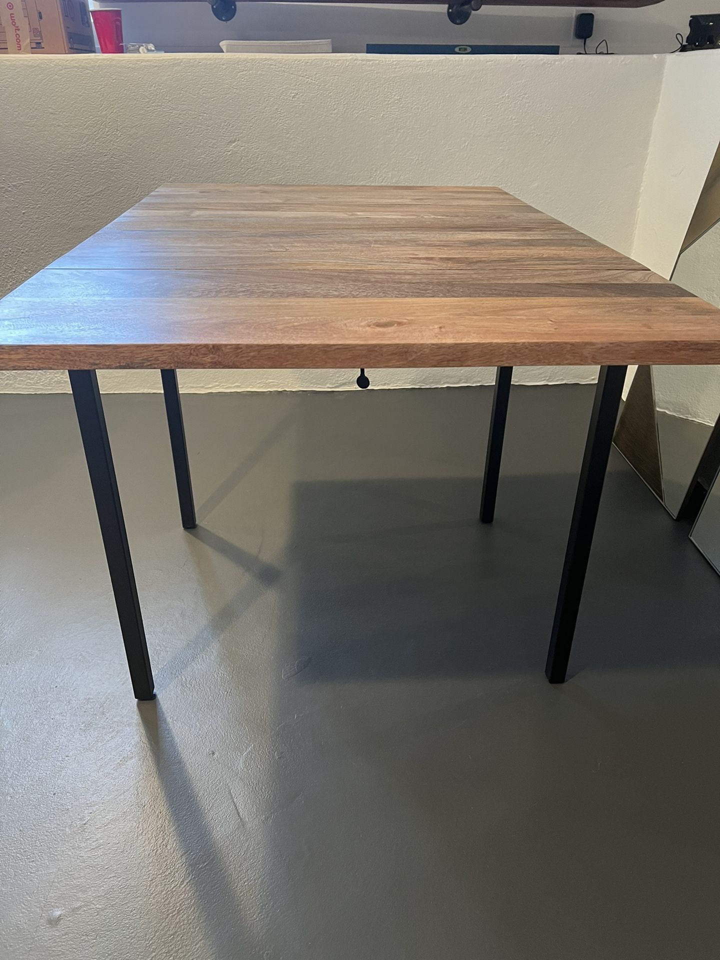 West elm box frame drop leaf expandable sale table