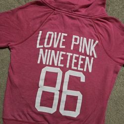 1986 THROWBACK HOODIE FROM PINK VICTORIA SECRET 