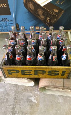 Vintage Pepsi-Cola w/wood case