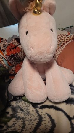 Pink Unicorn Plushie Giving It Away