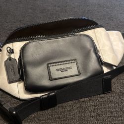 Leather Coach Cross body Bag