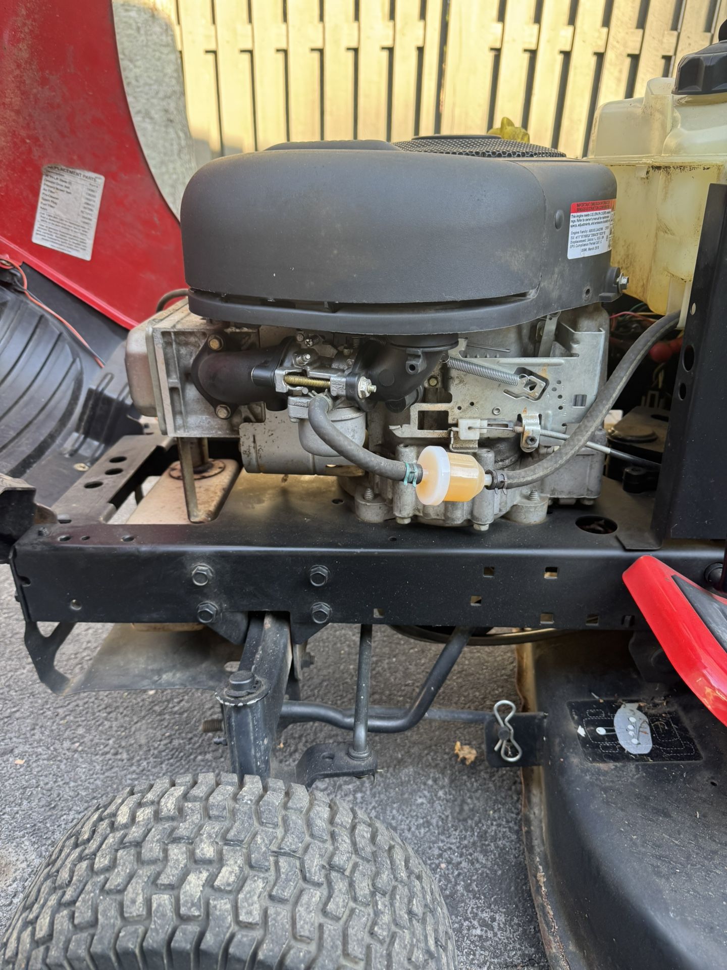 38” Riding Lawn Mower