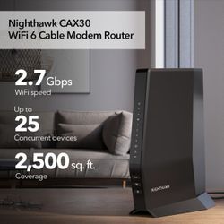 Modem Router. Nighthawk CAX30. WiFi 6