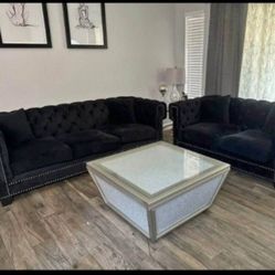 2 Black Couches