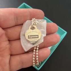 Supreme Tiffany & Co. Return To Tiffany Heart Tag Pendant 