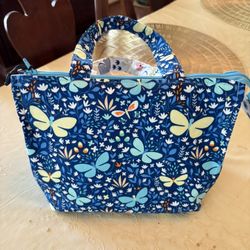 Lunch Bag , Cosmetic Bag , 8” X 10” , Fully Lined