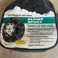 New Tire Chains. Second Photo Has Size Chart 