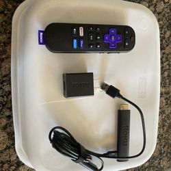 Roku Streaming Stick 4K/HDR/Dolby Vision with Voice Remote With TV Controls