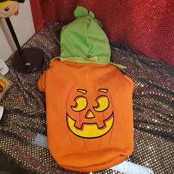 Pet Sweater Hoodie Pumpkin Medium. New.