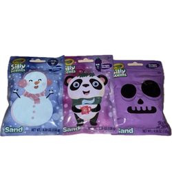 3 bags Crayola Silly Scents Sand 2 grape,blueberry Scented 4.59 Ounce Each