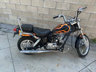Motorcycle. Mini chopper