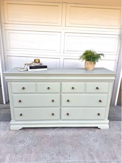 Vintage Sage Green Dresser