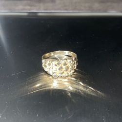 10k nugget pinky ring